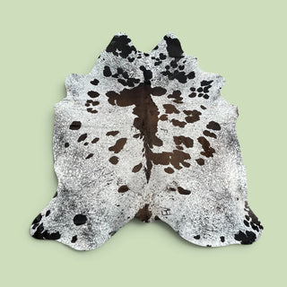 6x6.8ft salt pepper cowhide rug (x3)