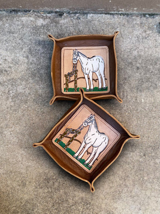 Mini Tray Brown Horse