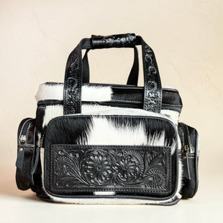 Rodeo-ready black lunch bag