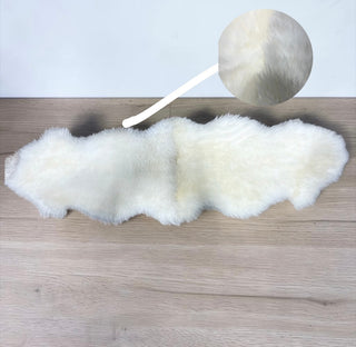 White - 2x6’ sheepskin rug