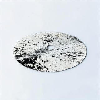 3.6x3.6ft salt pepper cowhide tree skirt (t03)