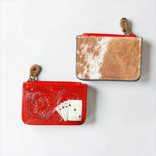 Red cards coin pouch