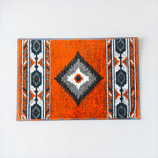 2x3’ Orange Aztec western doormat
