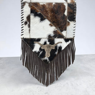 1x6’ patchwork cowhide table runner