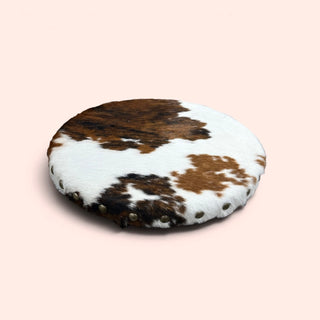 Cowhide lazy Susan turntable