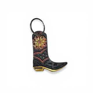 Bronze bloom boot keychain