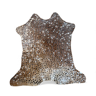 2-3’ Cheetah print silver acid wash calf hide