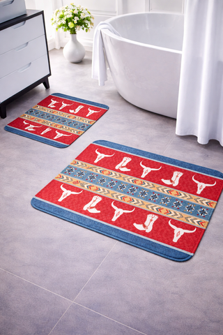 Western 2pc bath mat