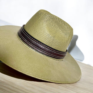 brown Leather hat band