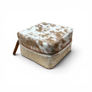 Tan all cowhide jewelry box