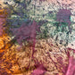 Colorful distressed cowhide - 7x8 ft