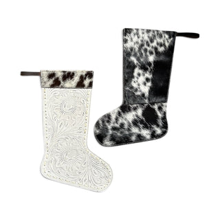 Medium ivory Christmas stockings