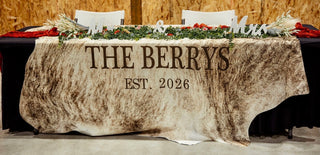 Bridal laser engraved cowhide