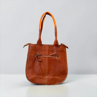 Deer print cowhide shoulder bag