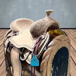 12” genuine leather saddle