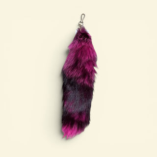 Pink 2-tone fox tail