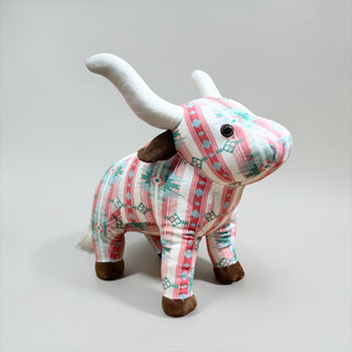 Pink Aztec longhorn - medium farm pal