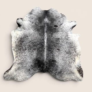 6.8h x 6.2w ft salt pepper cowhide rug (p3)