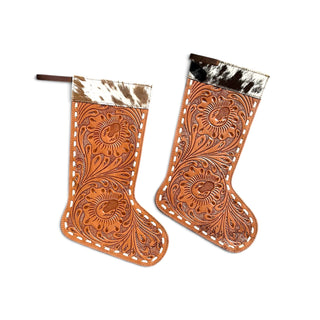 Tan Christmas stockings