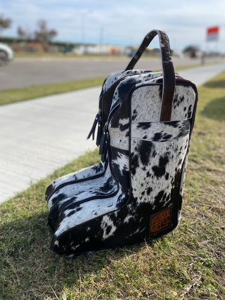 Cowhide Boot Bag