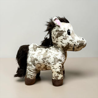 Beige cowprint horse - medium farm pal