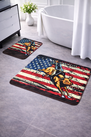Western 2pc bath mat