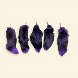 Purple 2-tone fox tail
