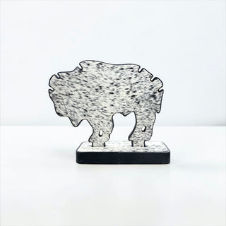 Black all cowhide Buffalo necklace display