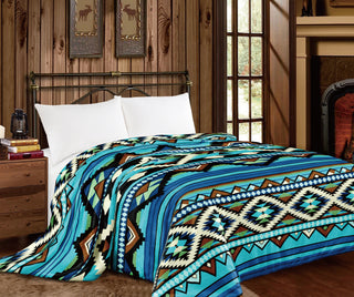 Blue Aztec - Mia blanket