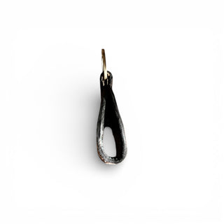 Floral tooled leather & cowhide keychain