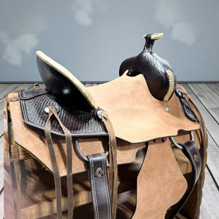 16” genuine leather saddle