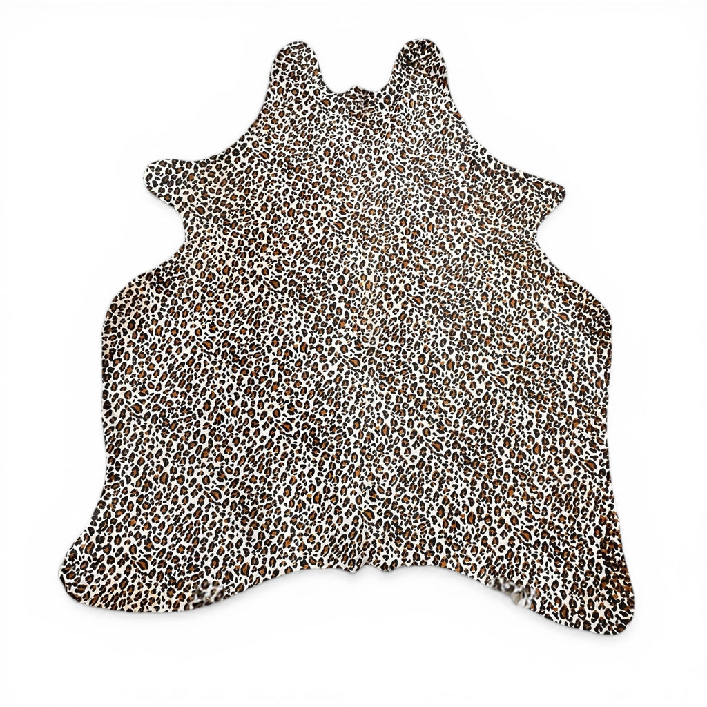 6-7’ Cheetah animal print cowhide rug – Western Linens