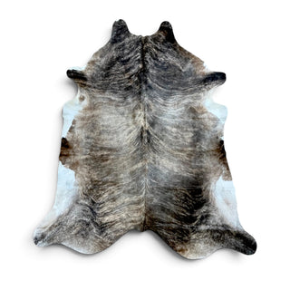 9x7.6ft brindle cowhide rug (z12)
