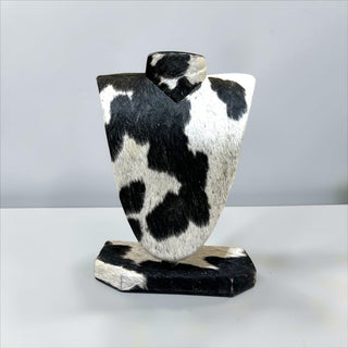All cowhide necklace display (a2)