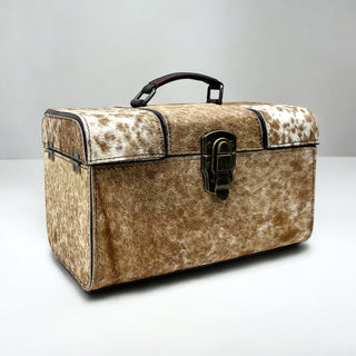 Tan all cowhide jewelry box