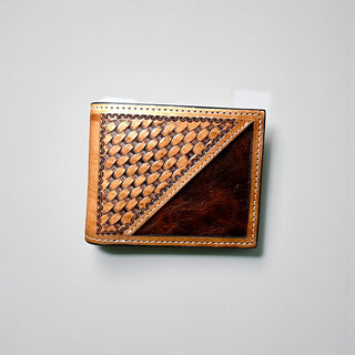 Tooled leather men’s wallet
