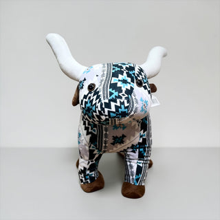 Turquoise Aztec longhorn- medium farm pal