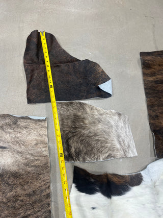 Genuine cowhide scraps