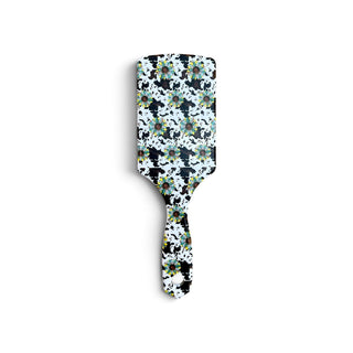 Sunflower cowprint hairbrush