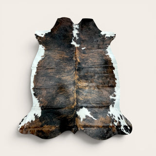H6.6 x 5.4w ft Brazilian cowhide rug ($14)