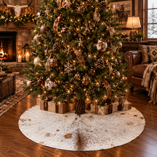 5x5ft all cowhide tree skirt (t13)
