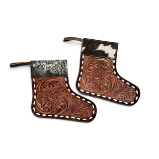 Brown Christmas stockings