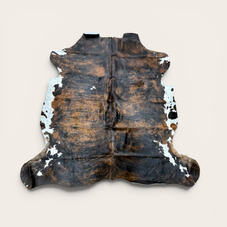 6x6.3 ft Brazilian cowhide rug (f08)