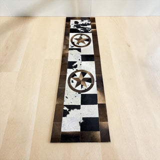 7x2’ patchwork cowhide runner