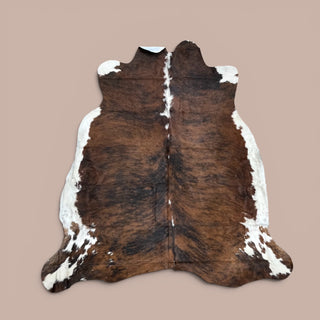 6.8x6.4ft Brazilian cowhide rug (s06)