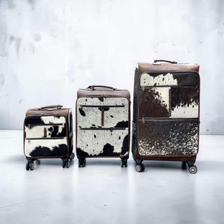 All cowhide luggage