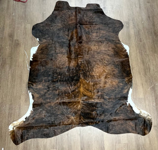 7-8’ Brazilian cowhide rug (v15)