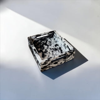 All cowhide tray set of 3