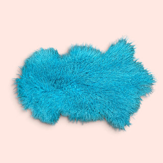 2x3ft Turquoise Tibetan lambskin