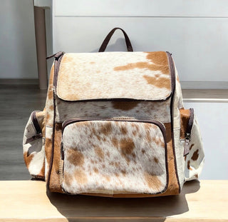 All cowhide backpack